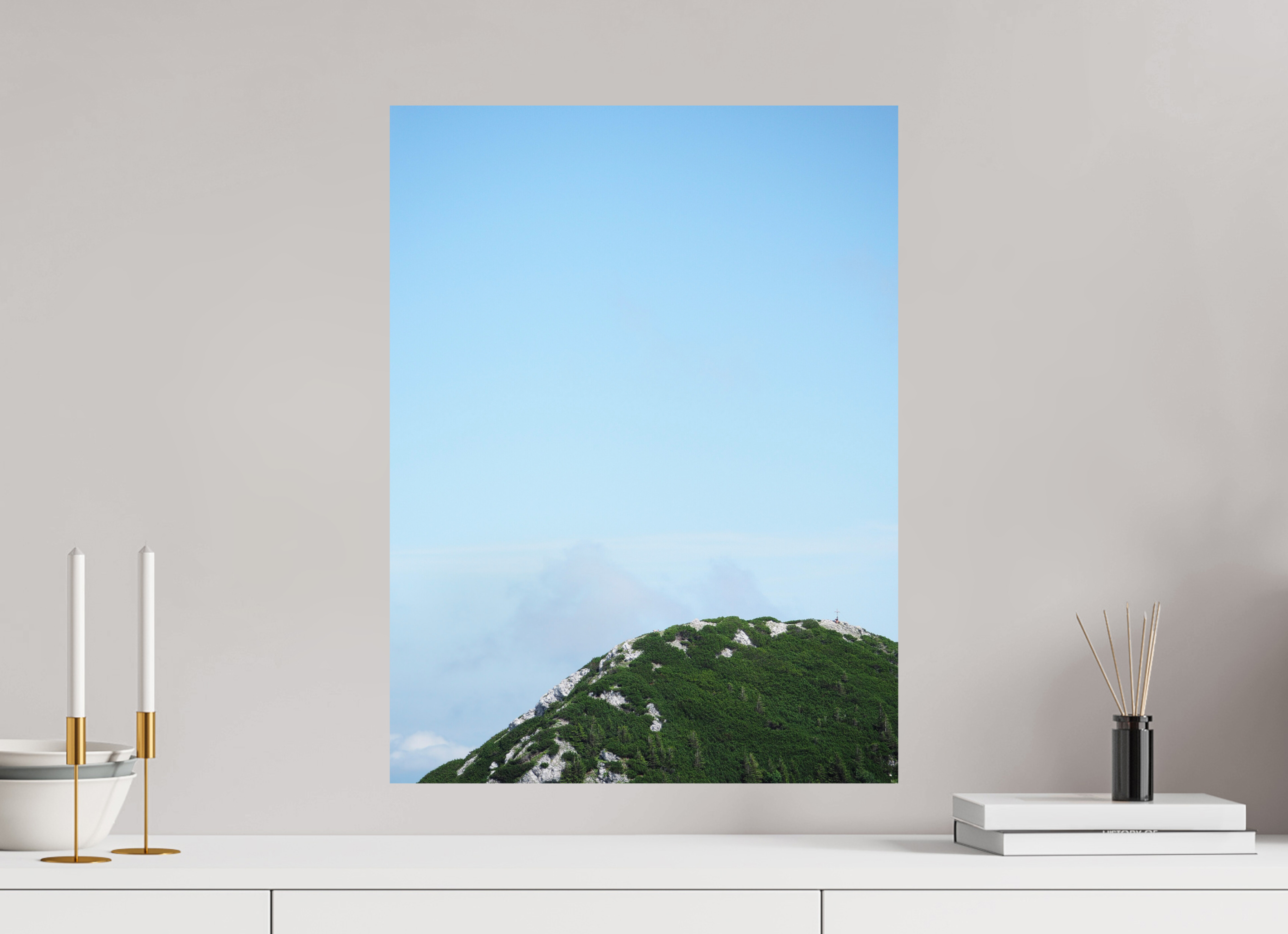 45 x 60 cm, Unframed Photo Print On Fuji Crystal DP II A peak at Wendelstein