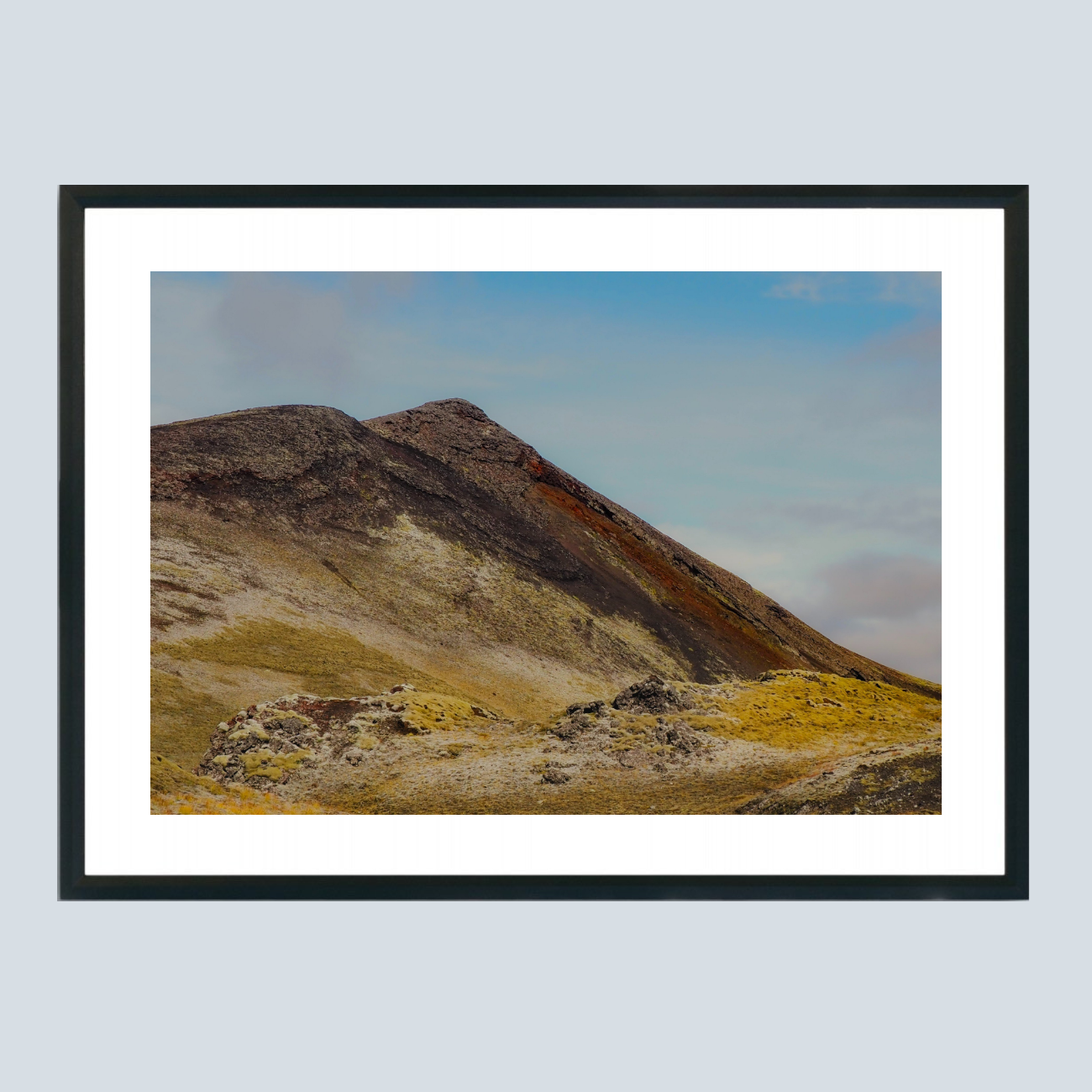 28 x 21 cm, Unframed Photo Print On Fuji Crystal DP II Mountainous Iceland