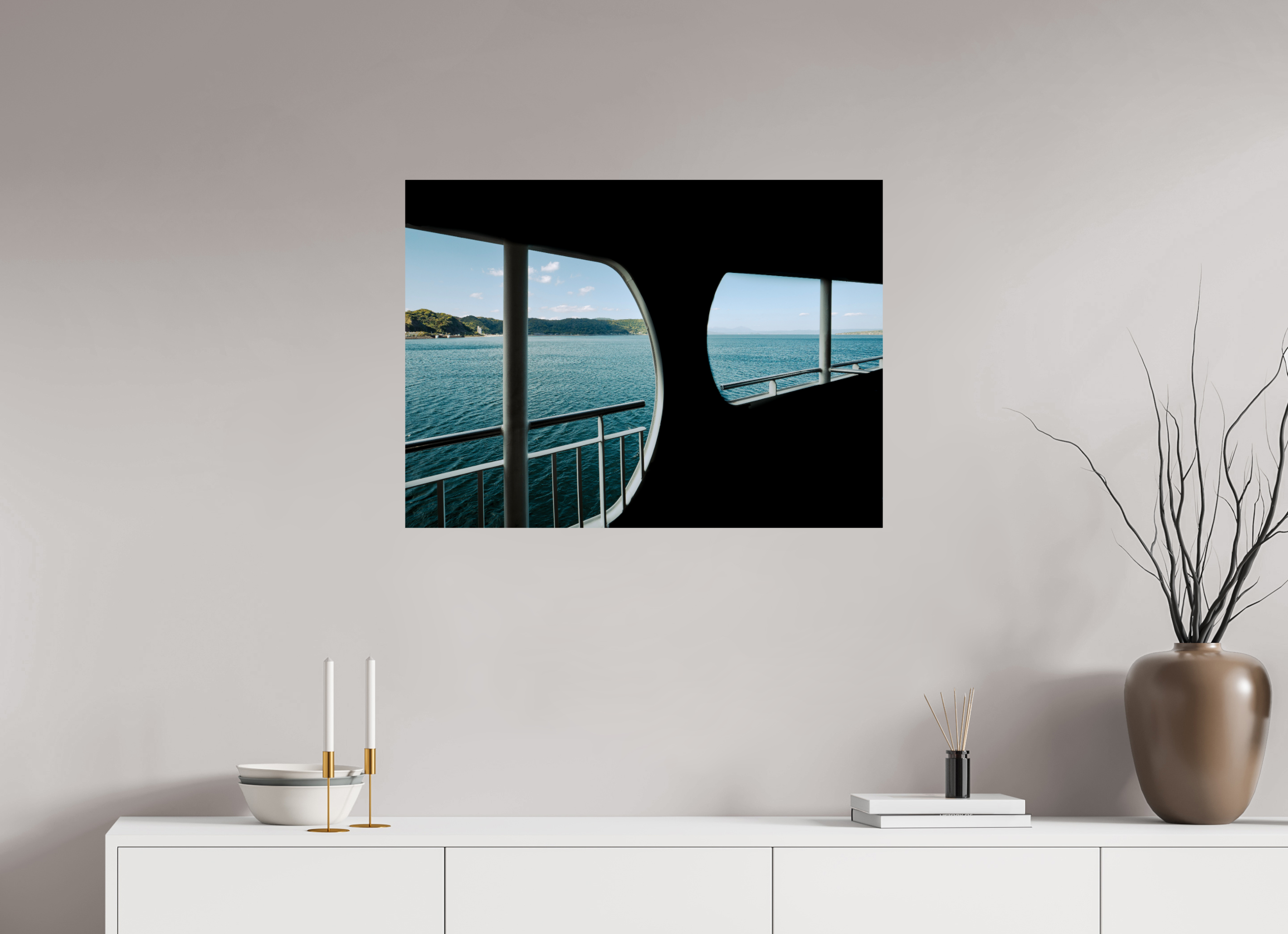 A glance through a ferry