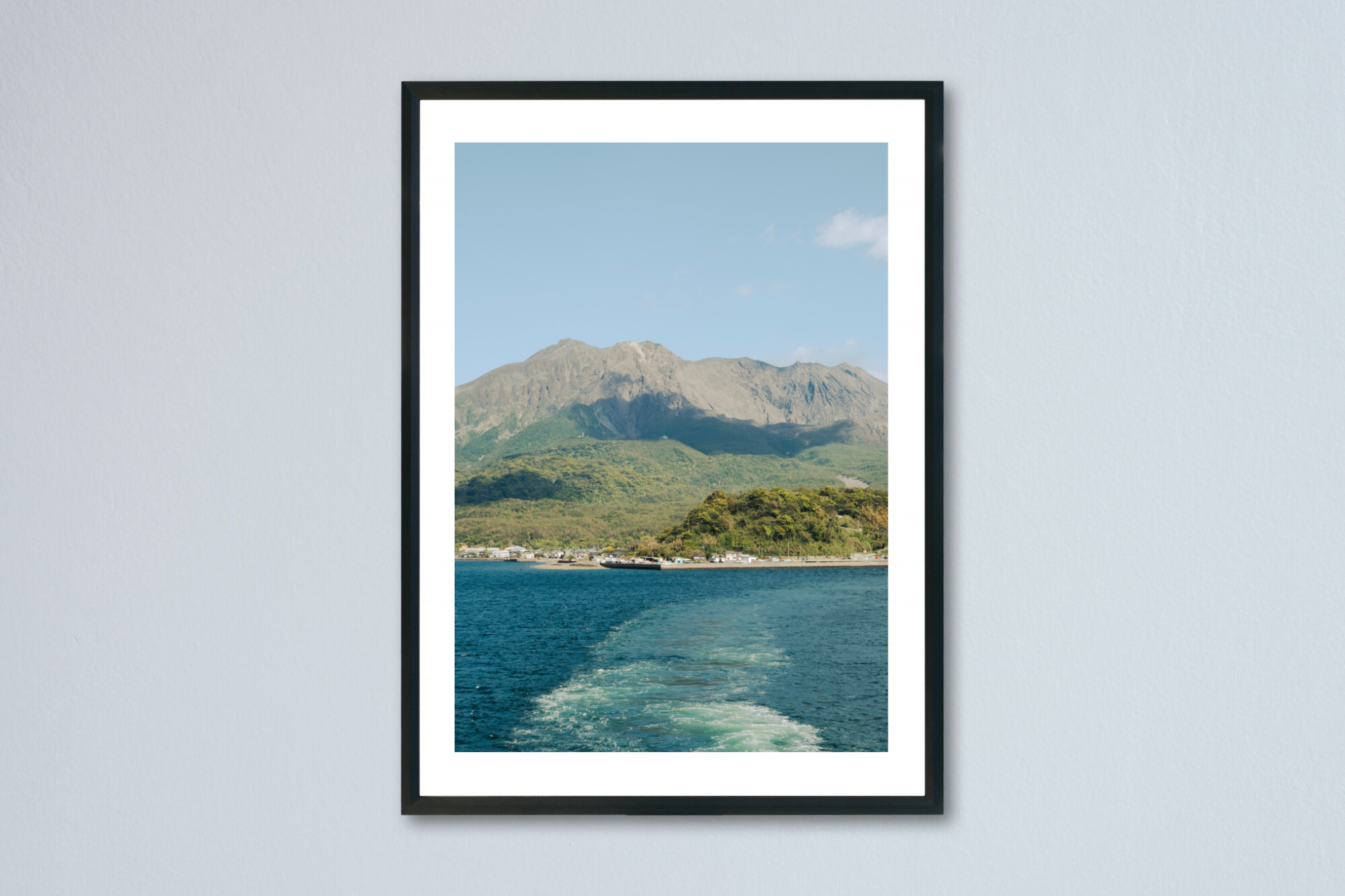 Sakurajima Island from a ferry