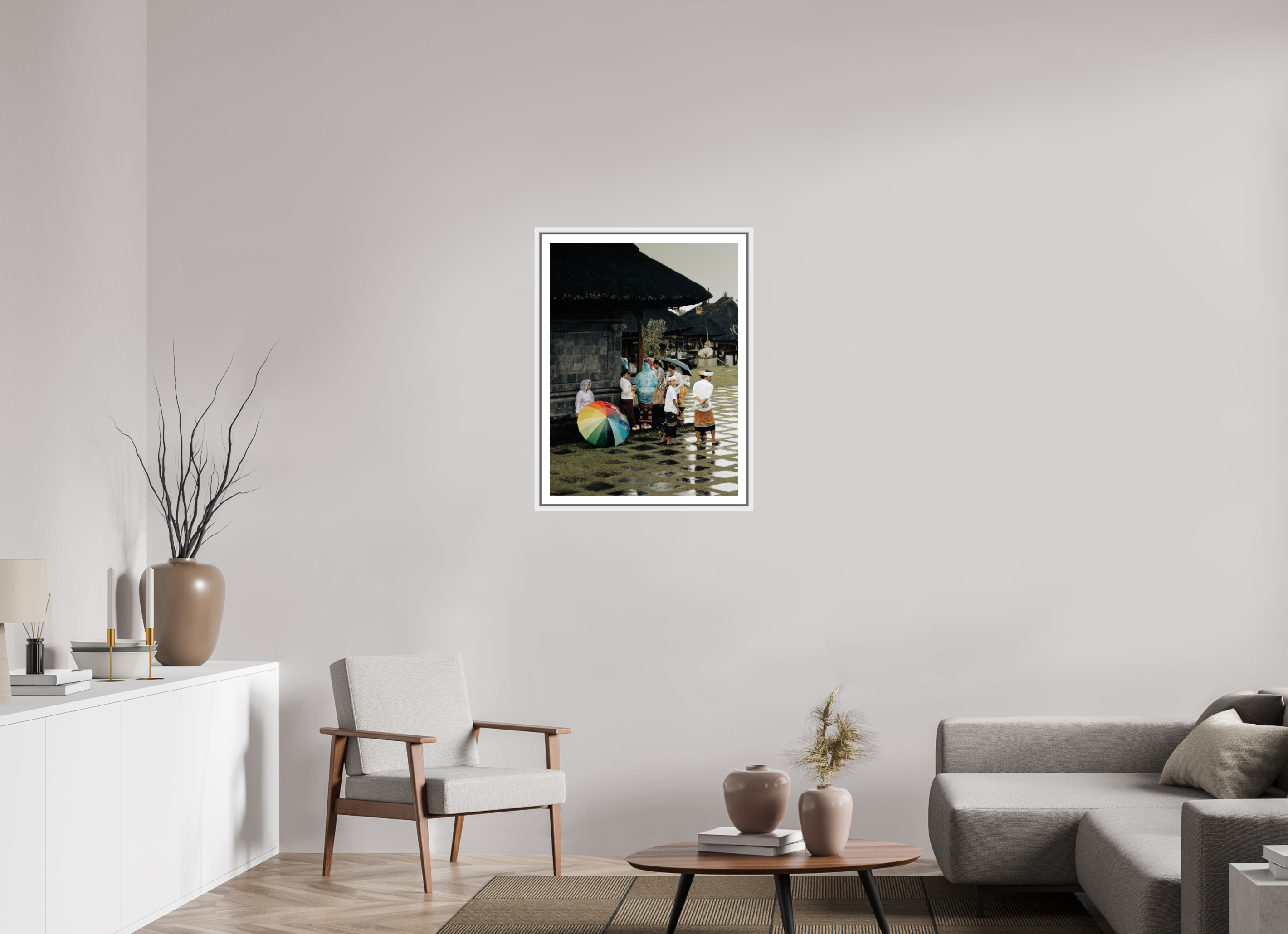 Standing in the rain