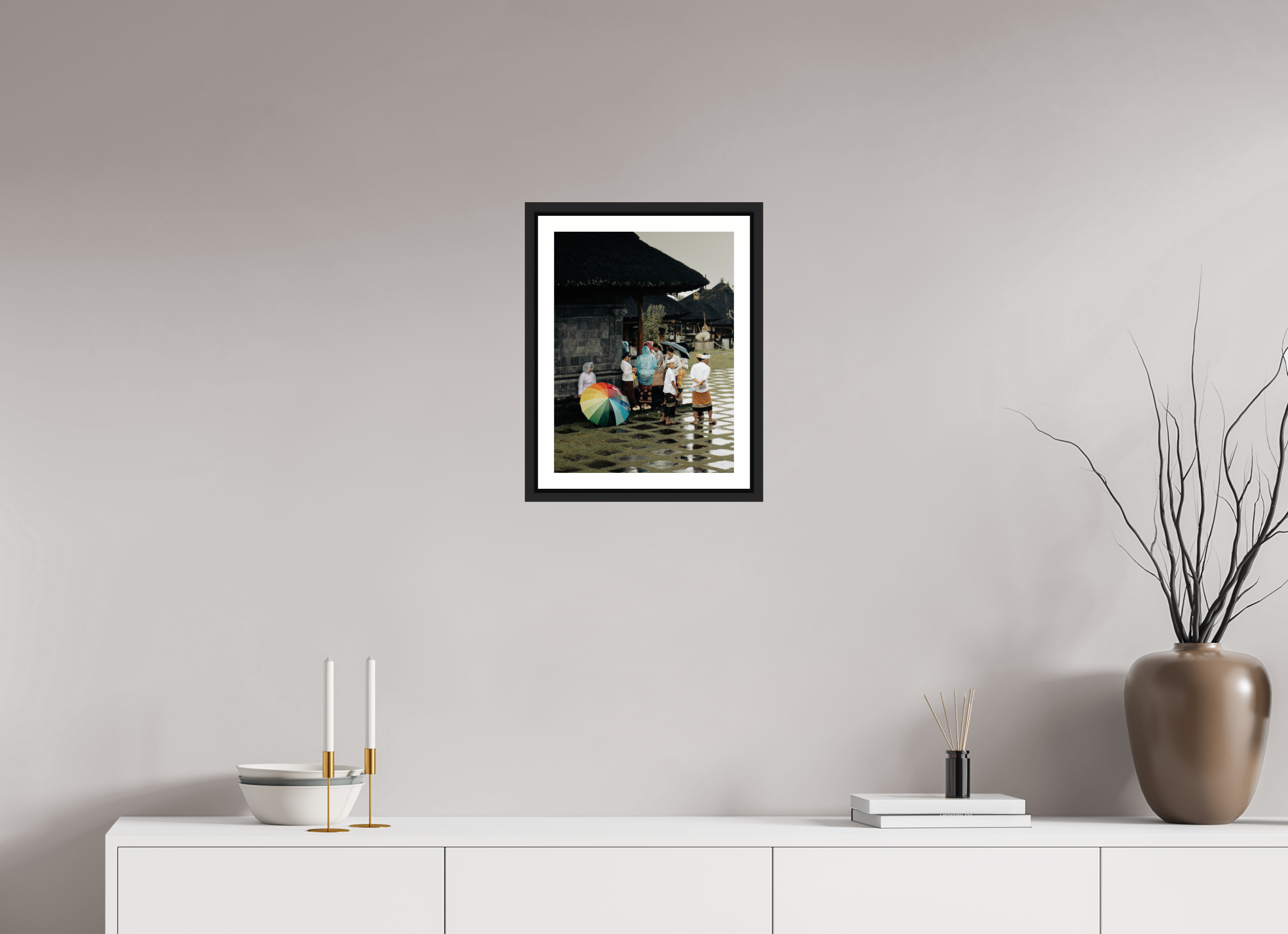 Standing in the rain