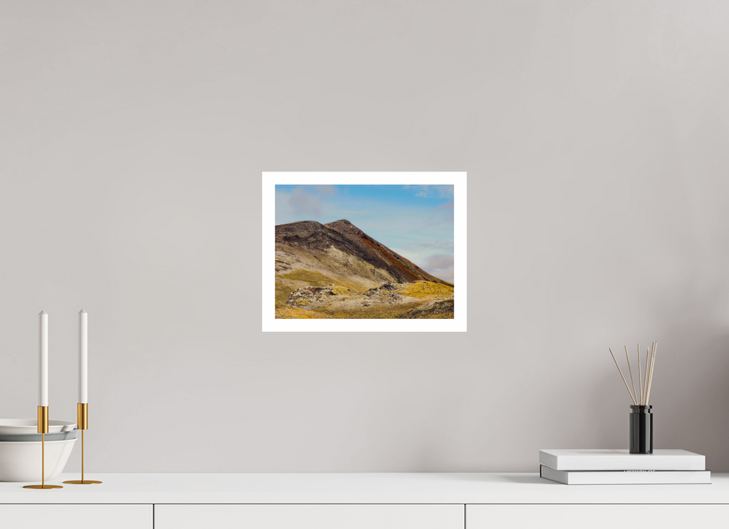 28 x 21 cm, Unframed Fuji Crystal DP II 2cm white border Mountainous Iceland