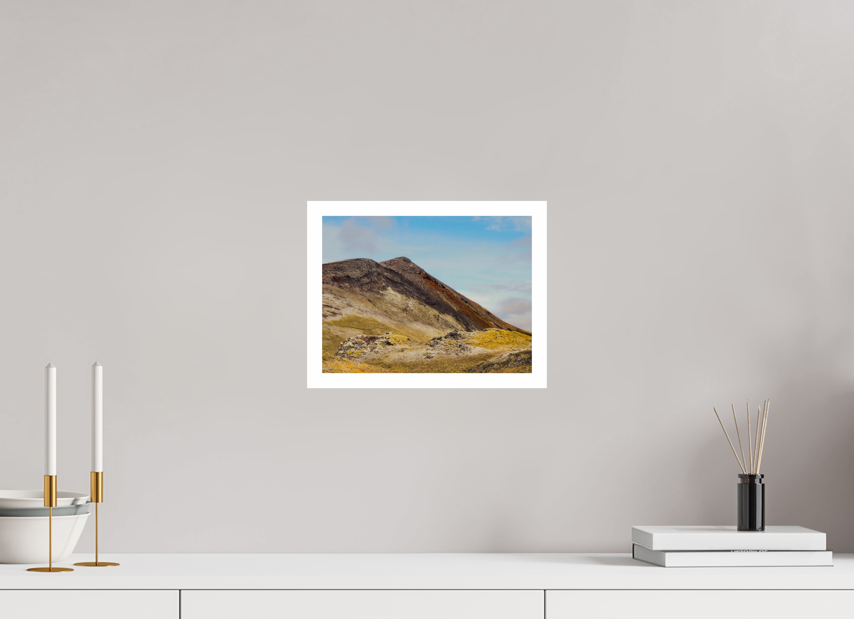 28 x 21 cm, Unframed Fuji Crystal DP II 2cm white border Mountainous Iceland