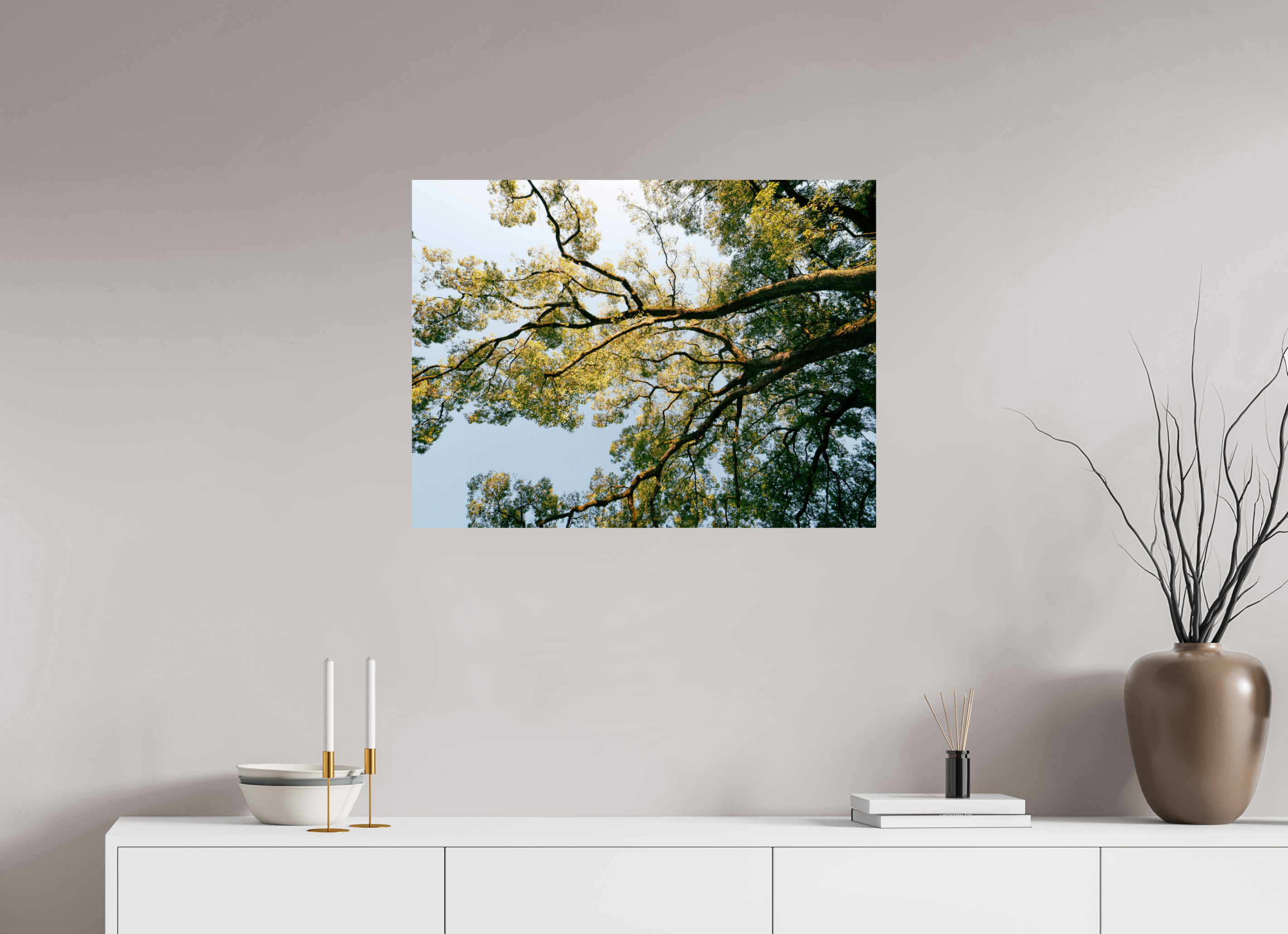 80 x 60 cm, Unframed Photo Print On Fuji Crystal DP II A big Japanese tree