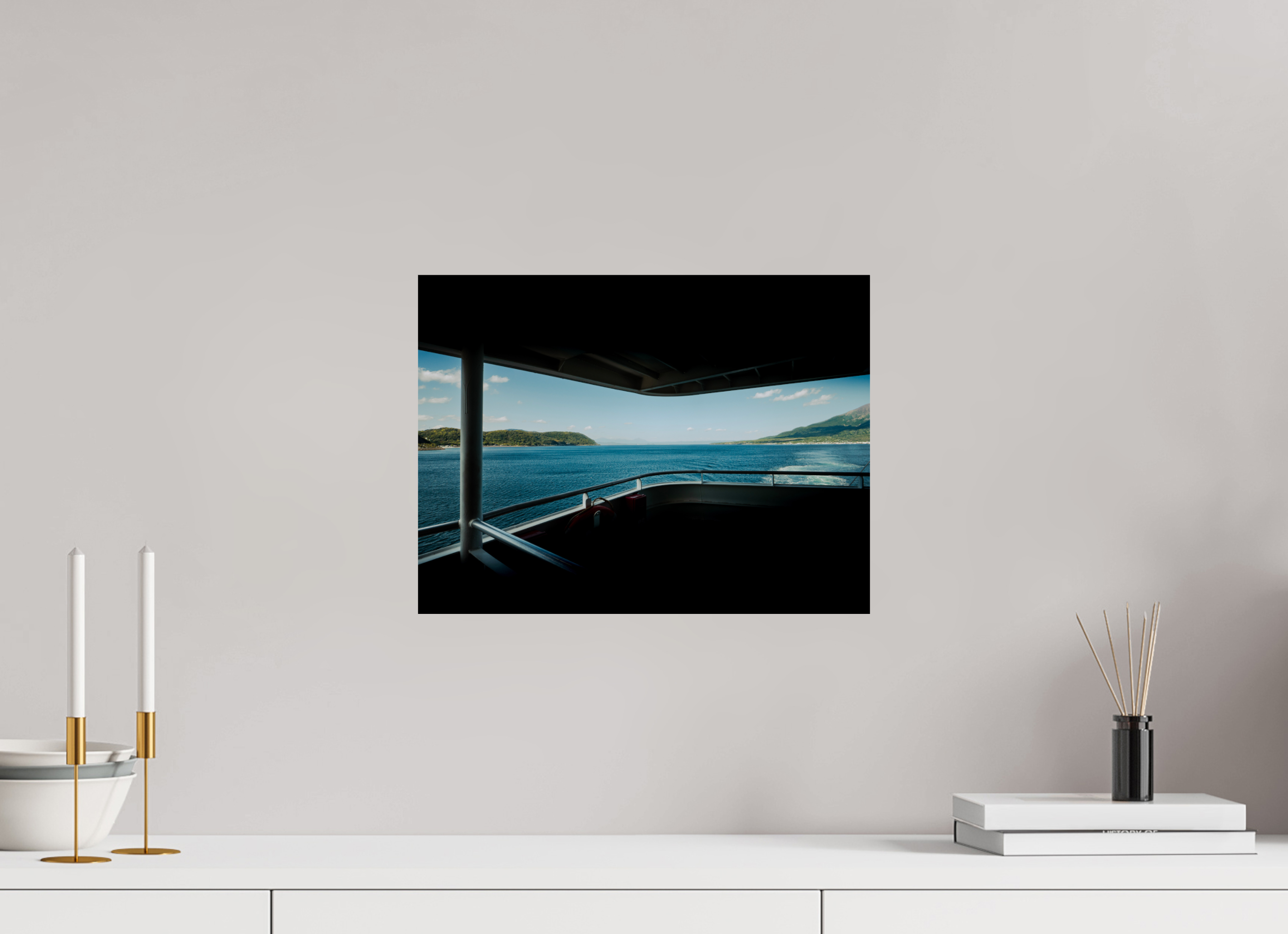 40 x 30 cm, Unframed Photo Print On Fuji Crystal DP II From the ferry