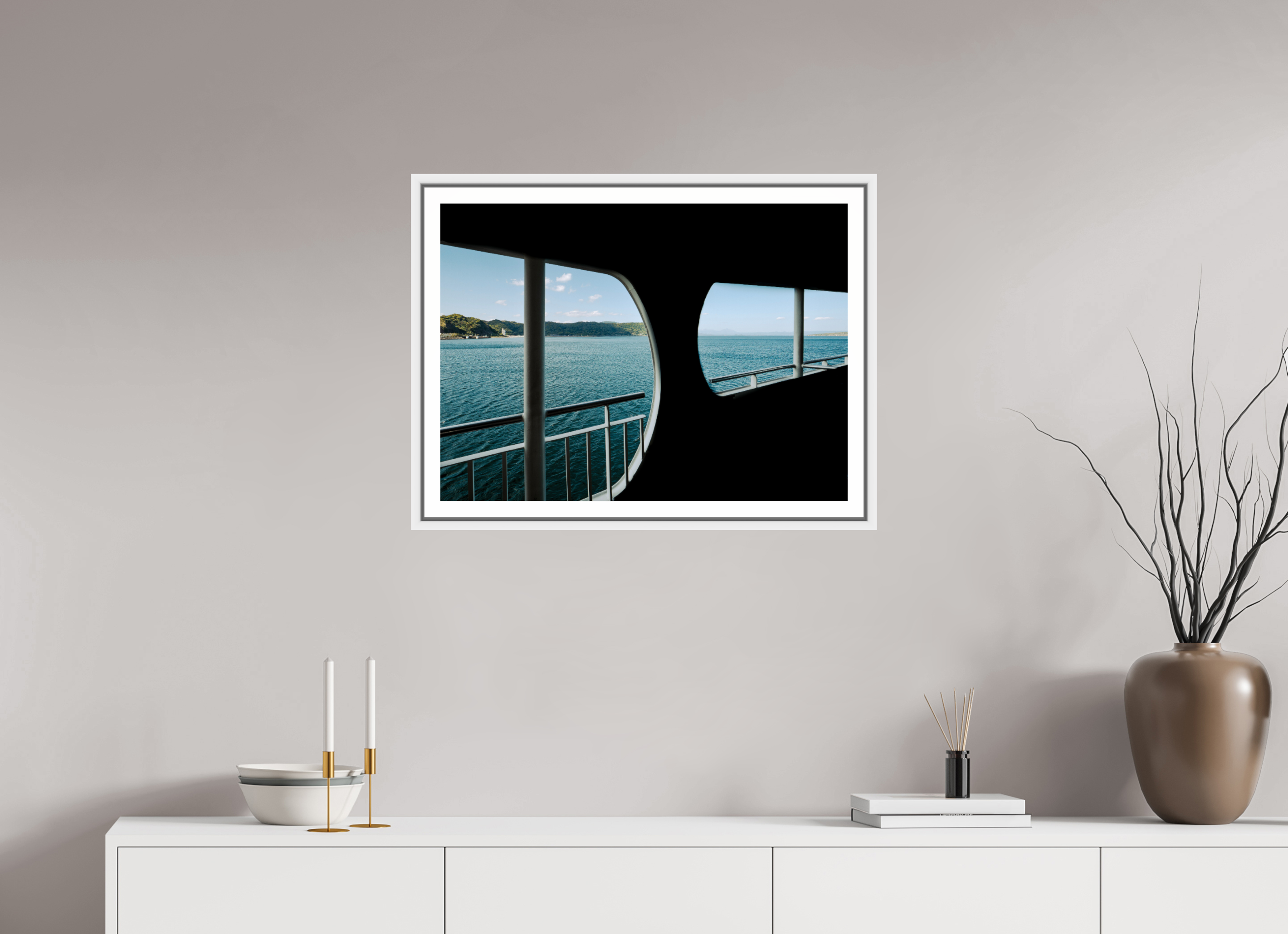 A glance through a ferry