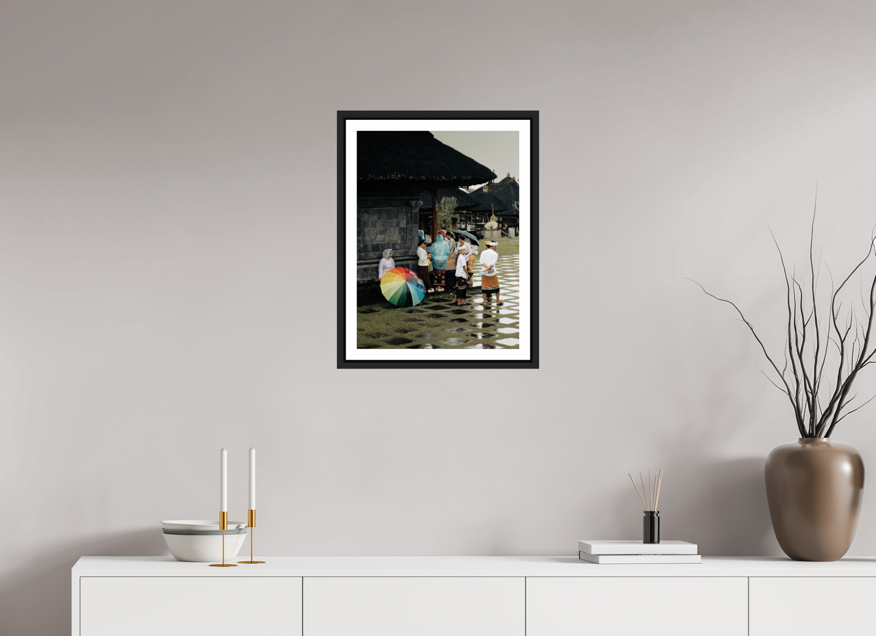 Standing in the rain