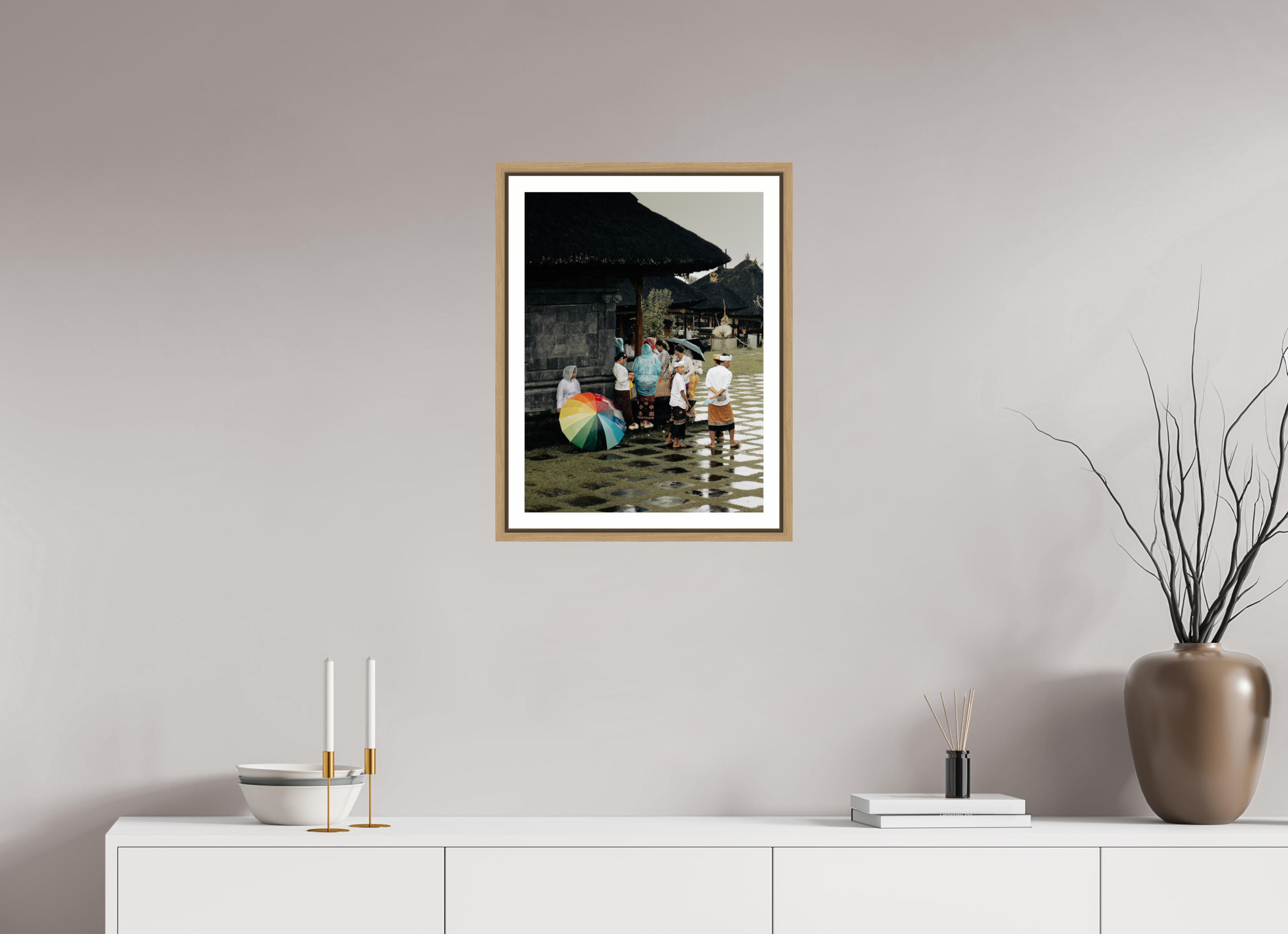 Standing in the rain