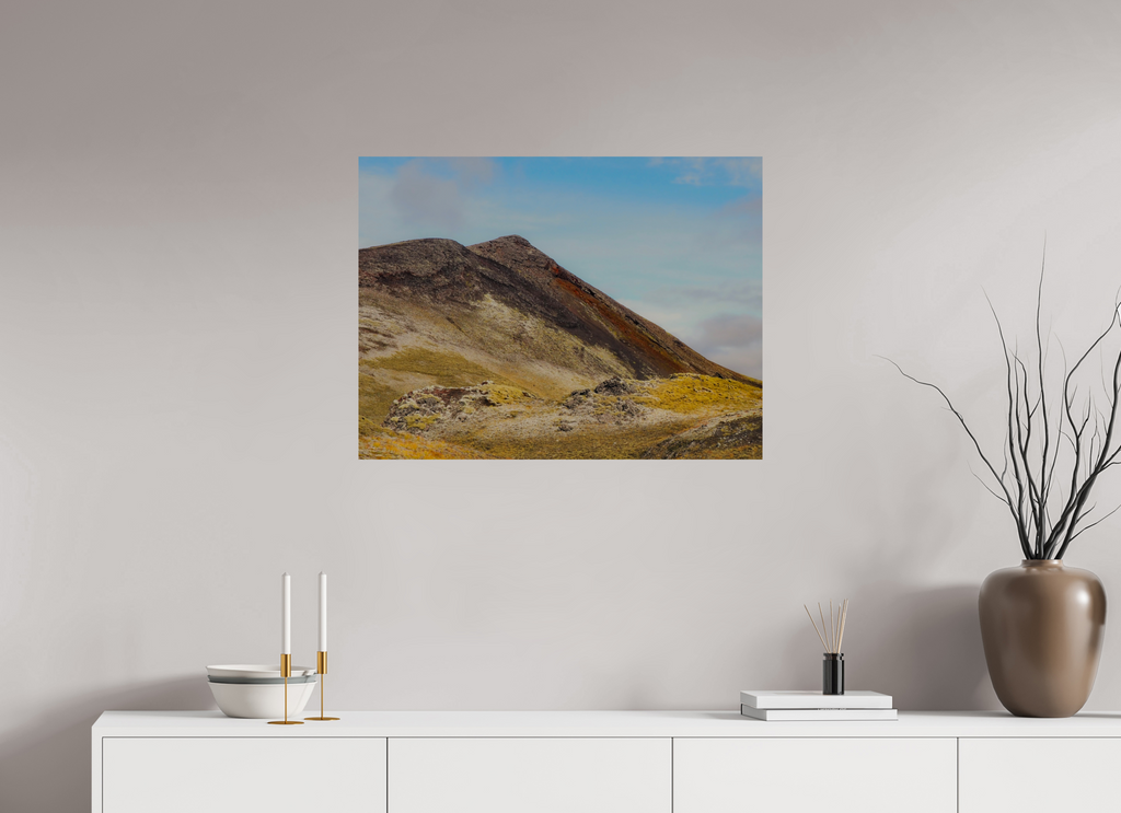 80 x 60 cm, Unframed Photo Print On Fuji Crystal DP II Mountainous Iceland