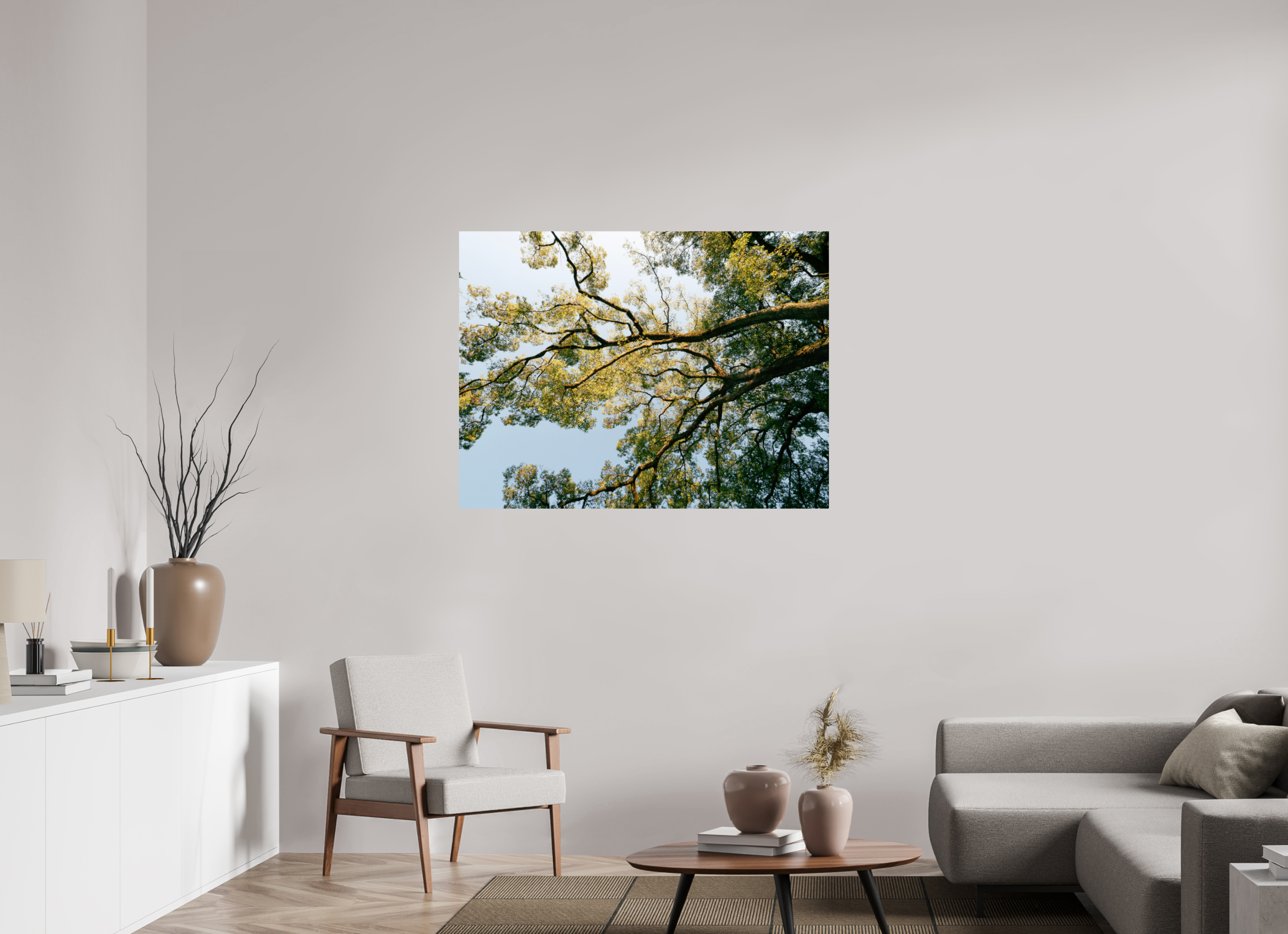 120 x 90 cm, Unframed Photo Print On Fuji Crystal DP II A big Japanese tree