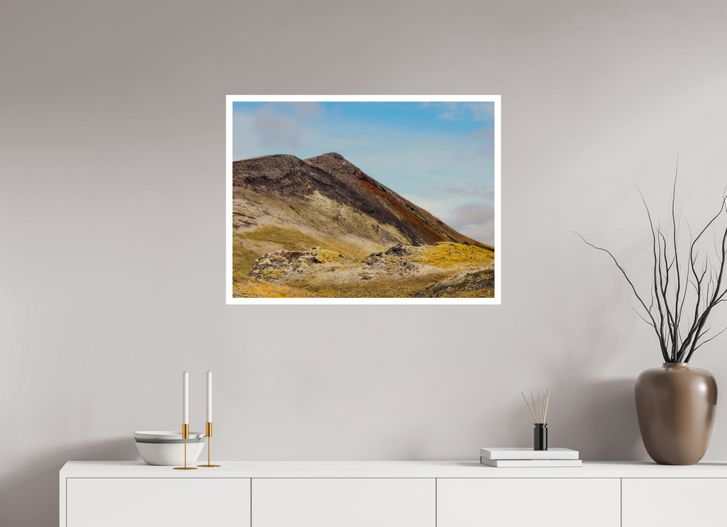 80 x 60 cm, Unframed Fuji Crystal DP II 2cm white border Mountainous Iceland