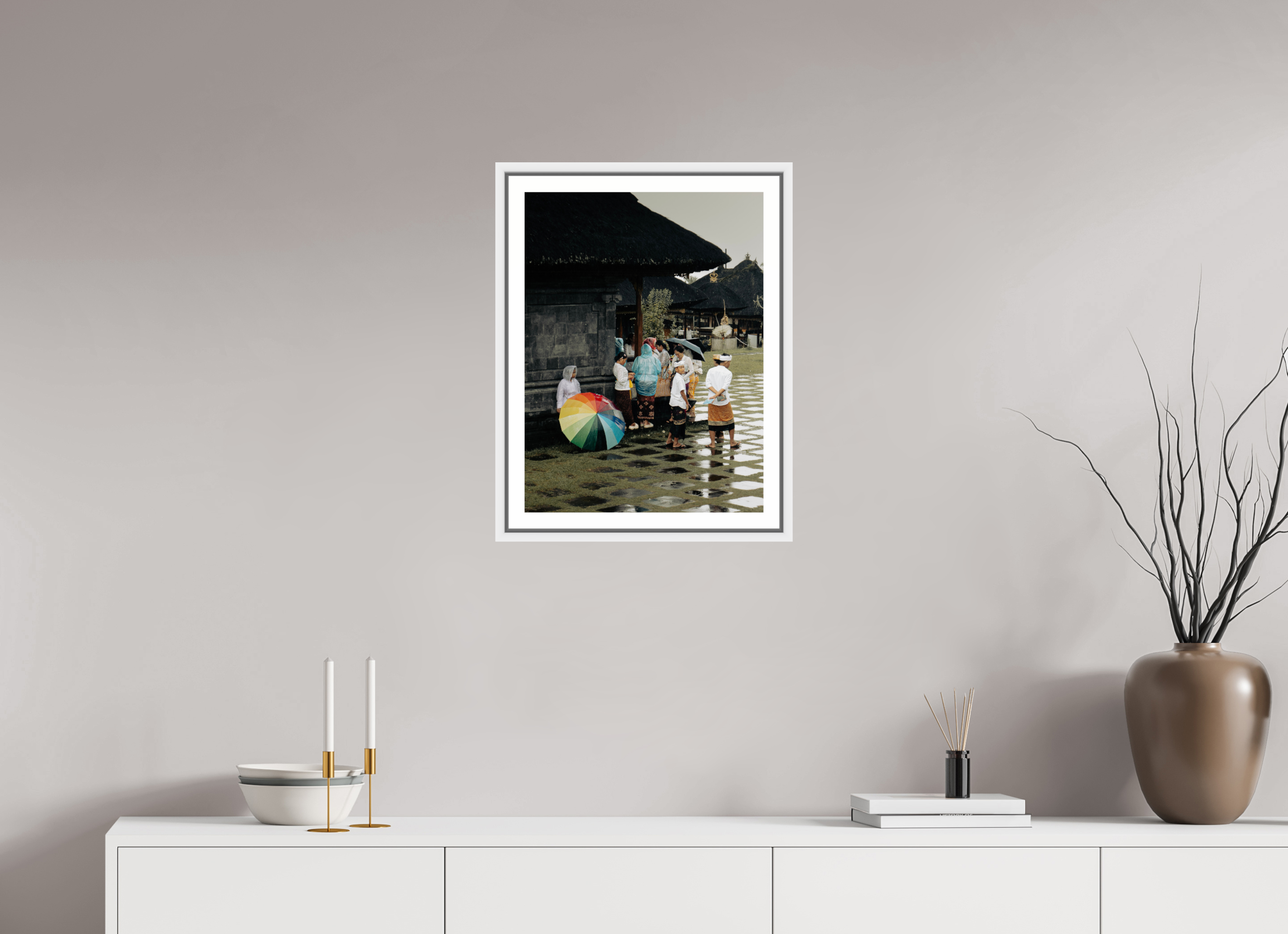 Standing in the rain