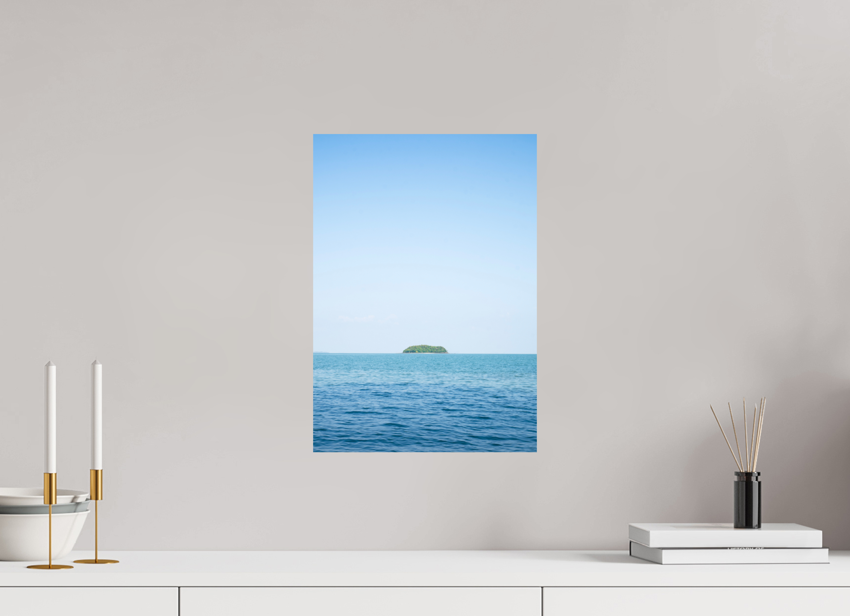 30 x 42,7 cm, Unframed Photo Print On Fuji Crystal DP II An island off of Thailand