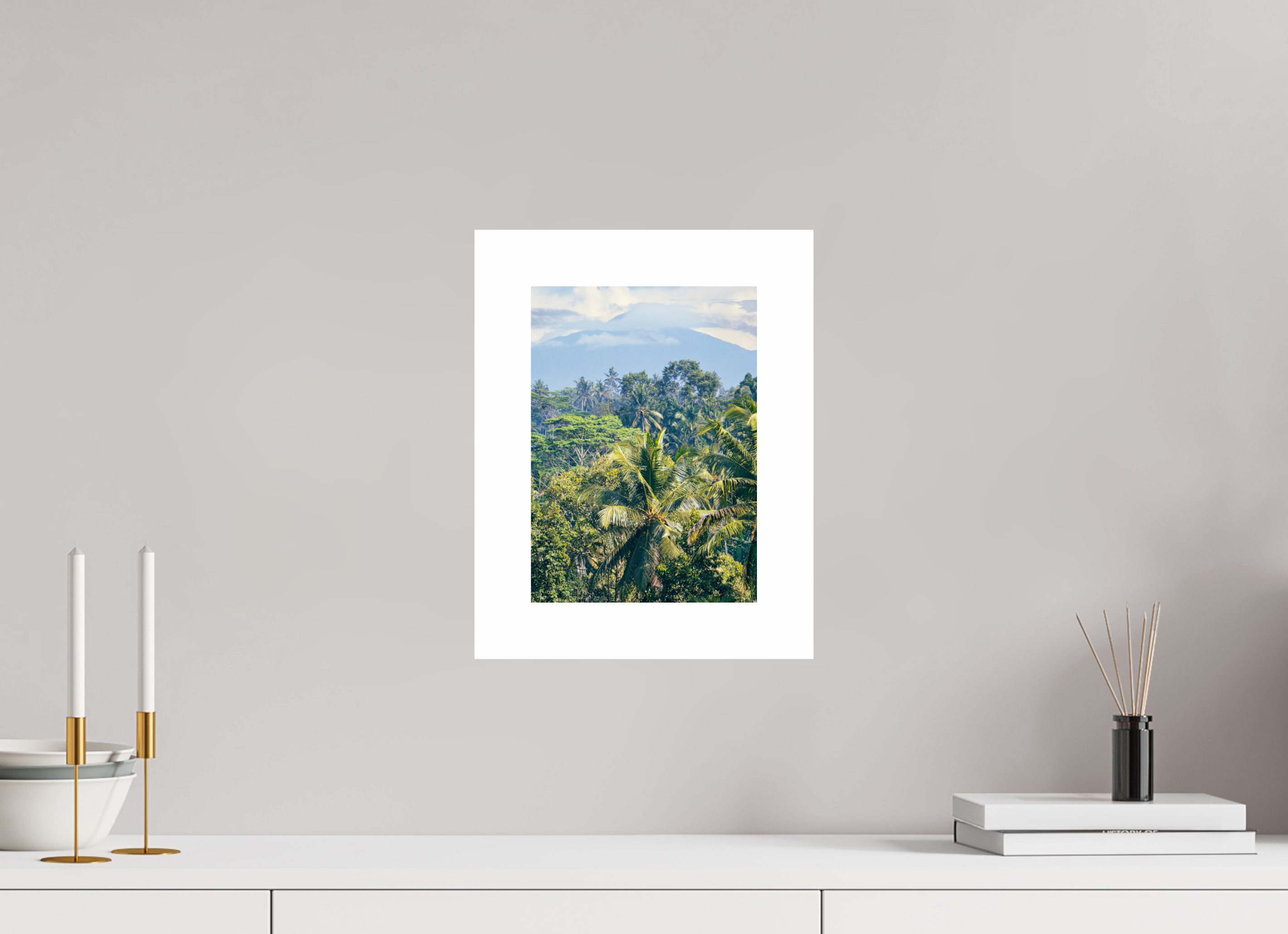 20 x 28 cm, Unframed Photo Print On Fuji Crystal DP II 5cm white border Onlooking the mountains