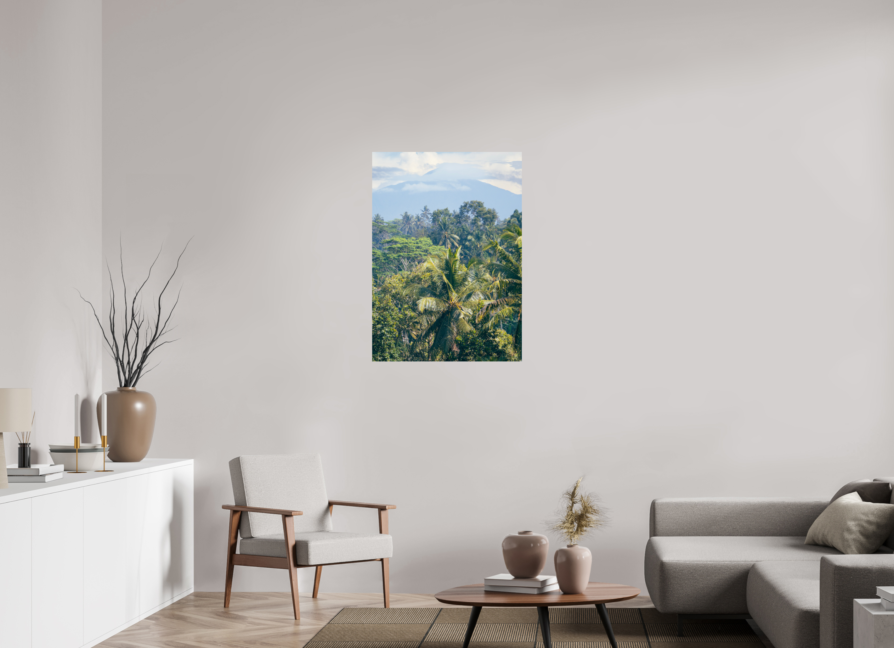70 x 98 cm, Unframed Photo Print On Fuji Crystal DP II Onlooking the mountains