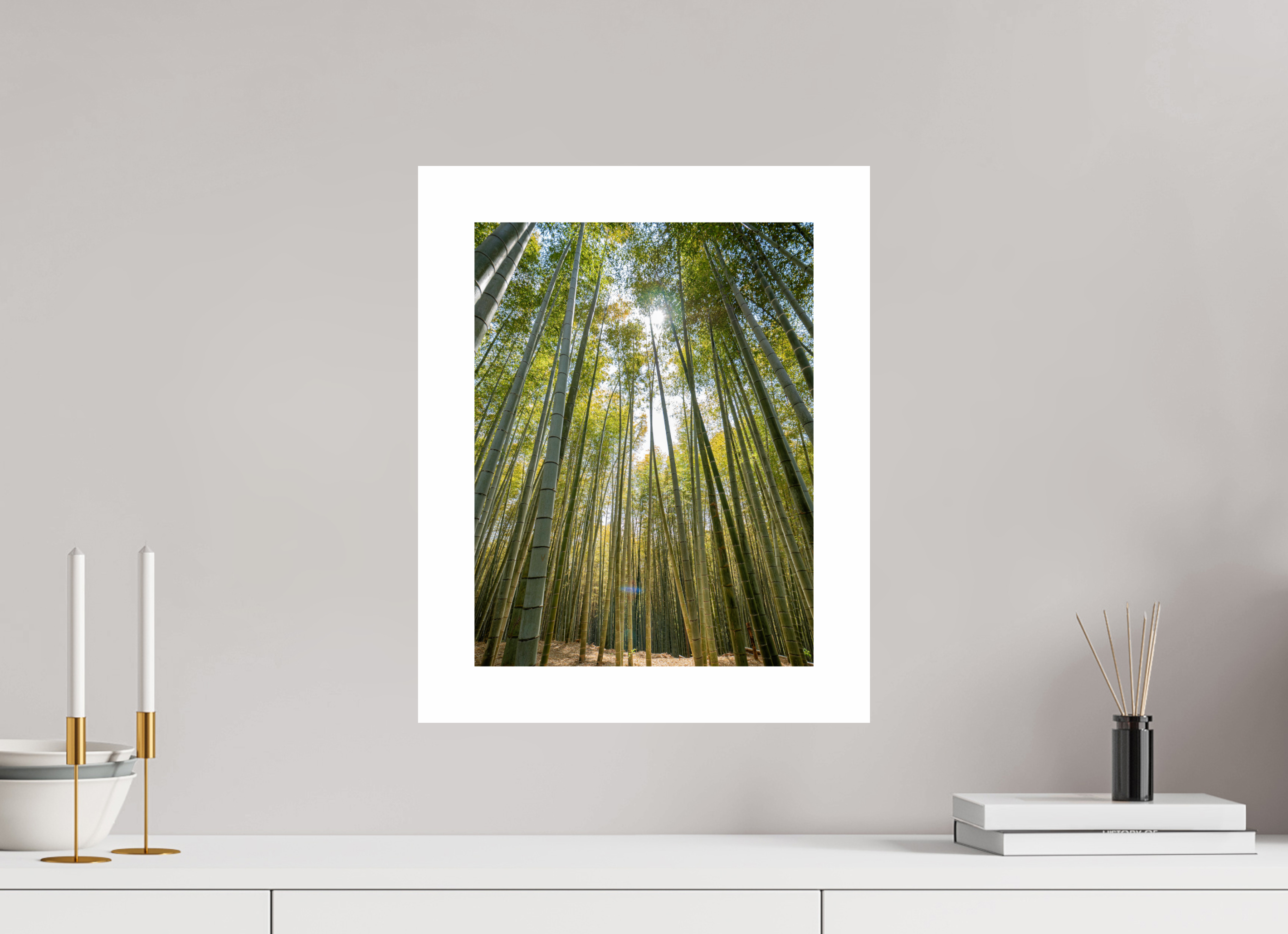 30 x 39,3 cm, Fuji Crystal DP II 5cm white border Japans bamboo