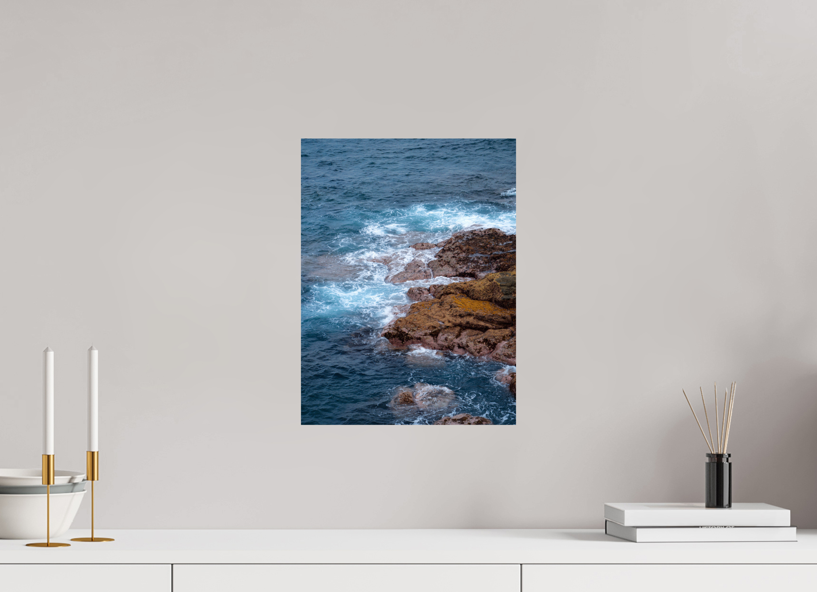 30 x 40 cm, Unframed Photo Print On Fuji Crystal DP II Canary waves