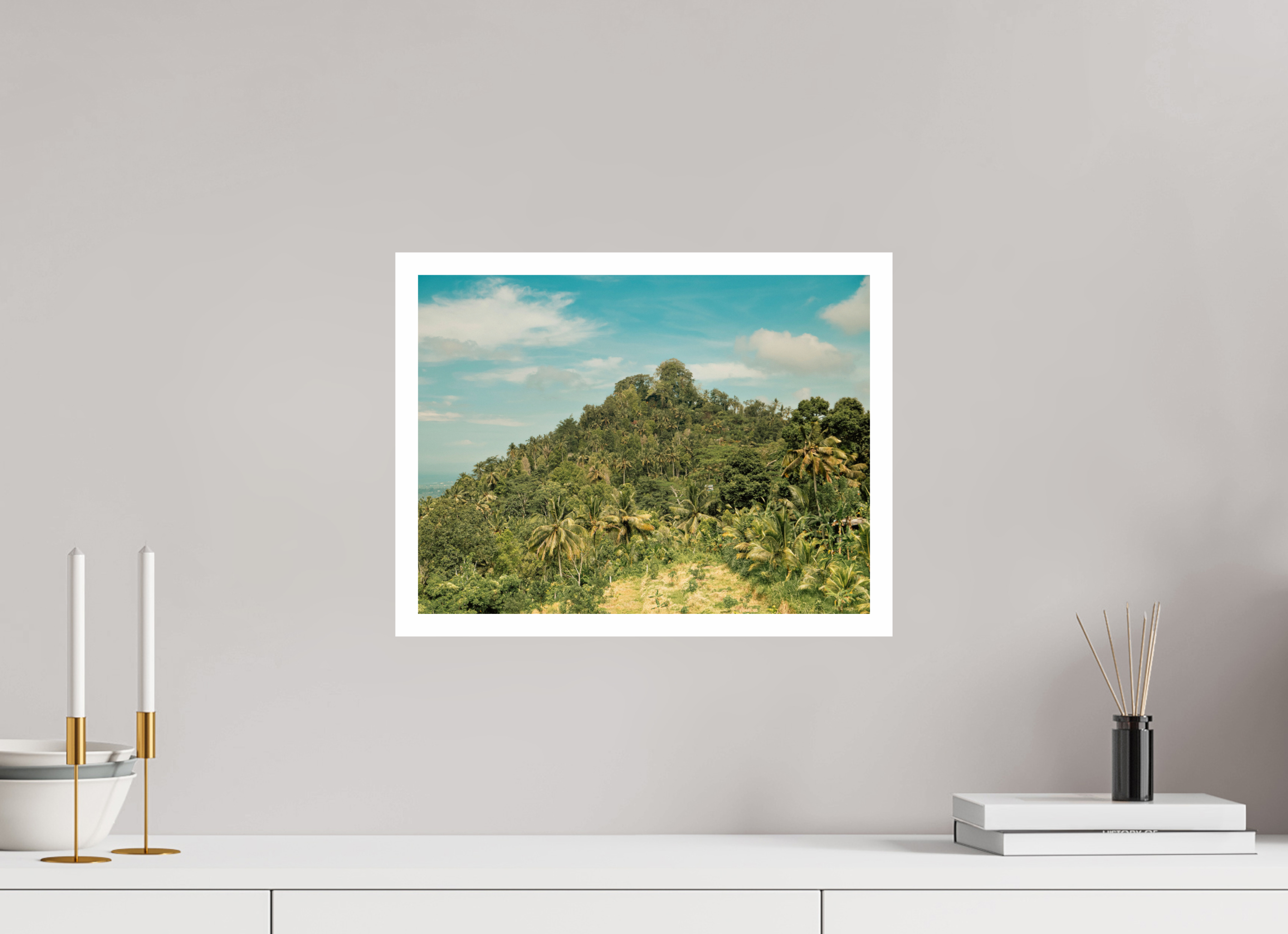 40 x 30 cm, Unframed Fuji Crystal DP II 2cm white border Tropical Bali