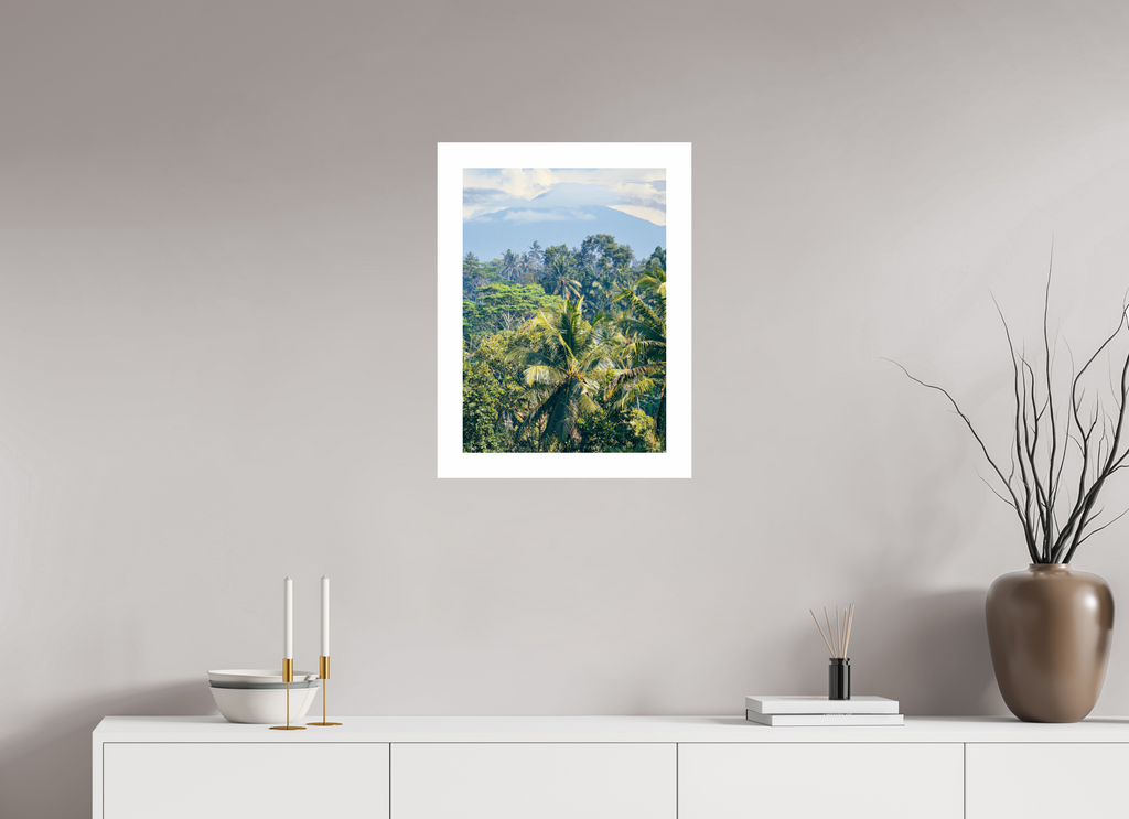 40 x 56 cm, Unframed Photo Print On Fuji Crystal DP II 5cm white border Onlooking the mountains