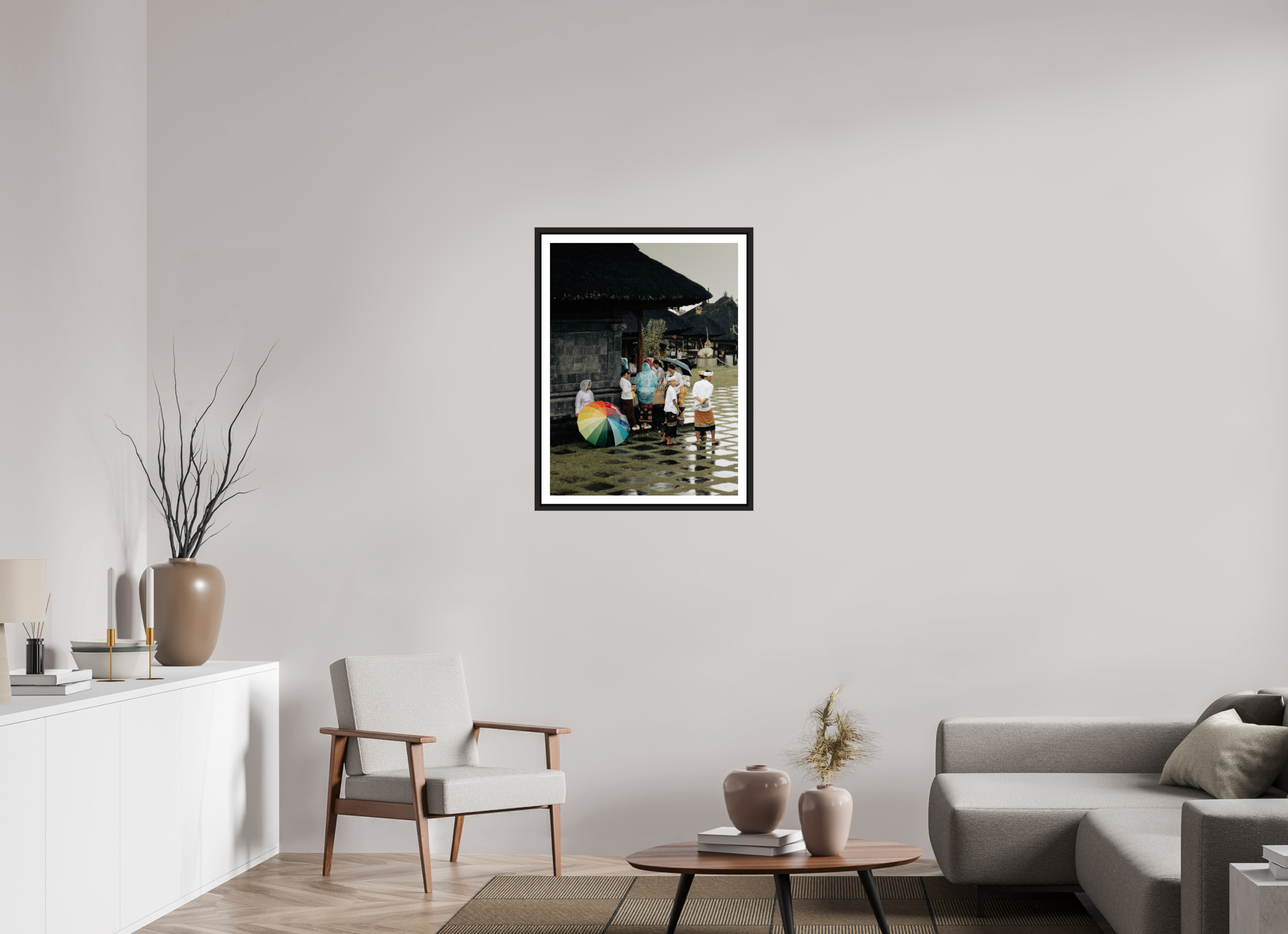 Standing in the rain