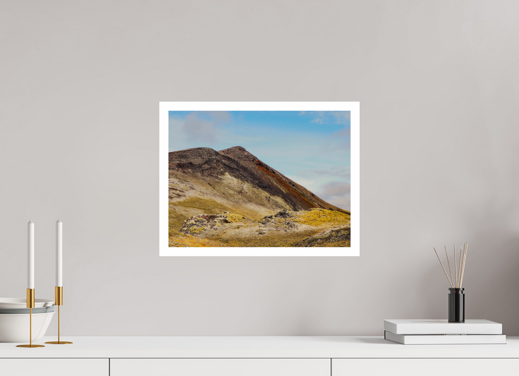 40 x 30 cm, Unframed Fuji Crystal DP II 2cm white border Mountainous Iceland