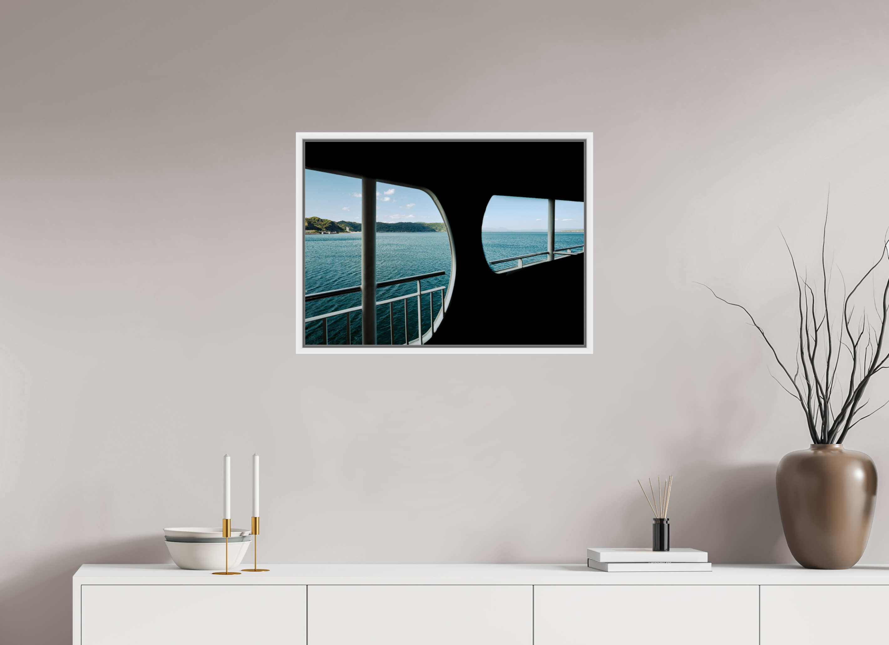 A glance through a ferry