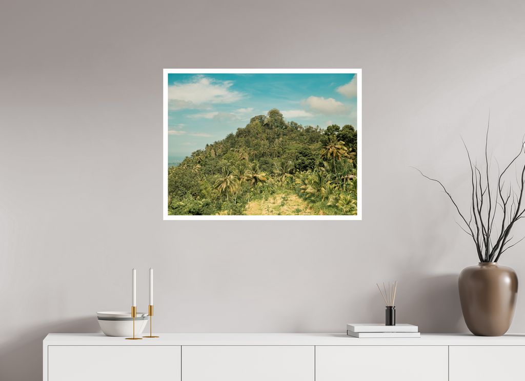 80 x 60 cm, Unframed Fuji Crystal DP II 2cm white border Tropical Bali
