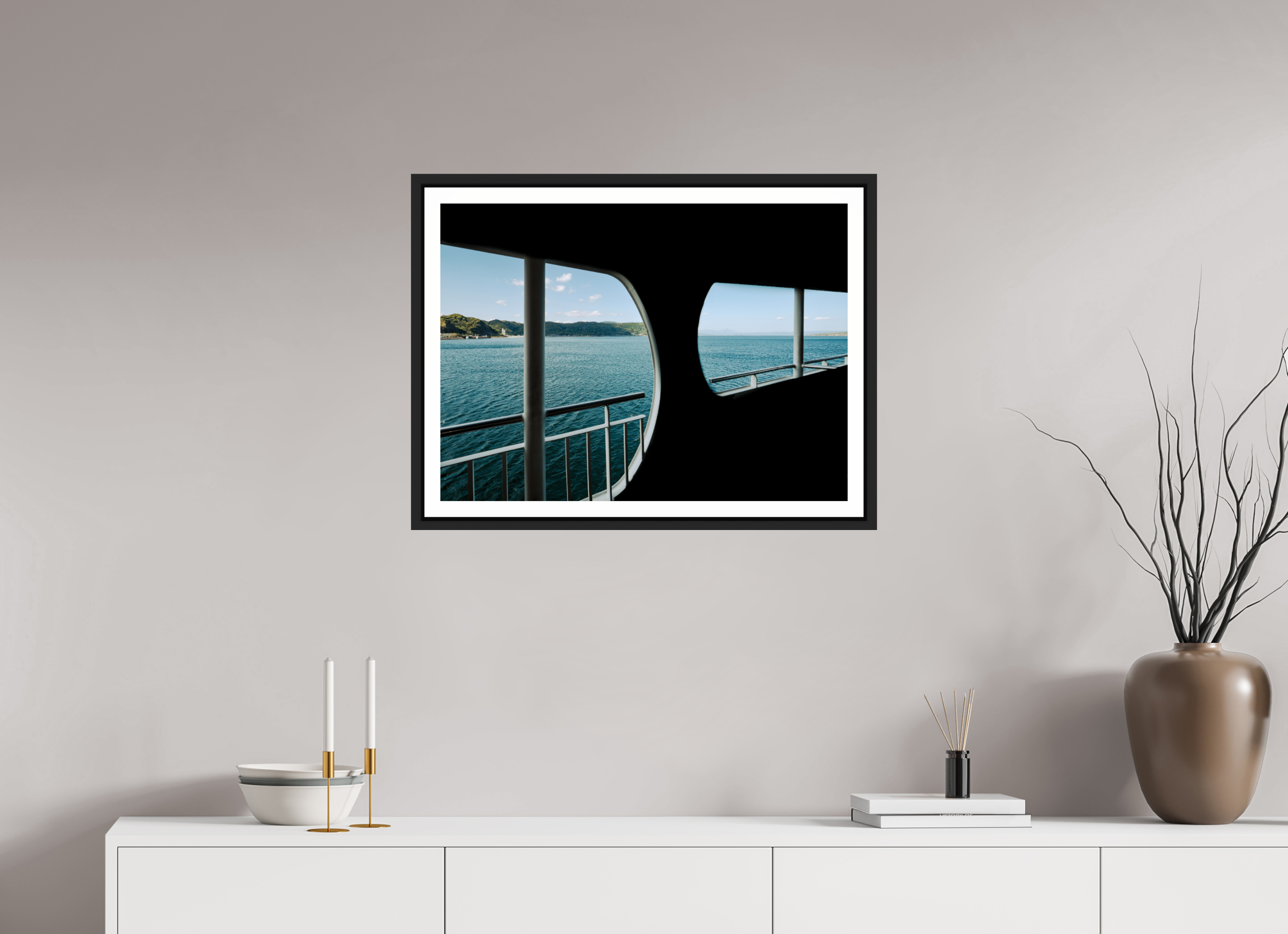 A glance through a ferry